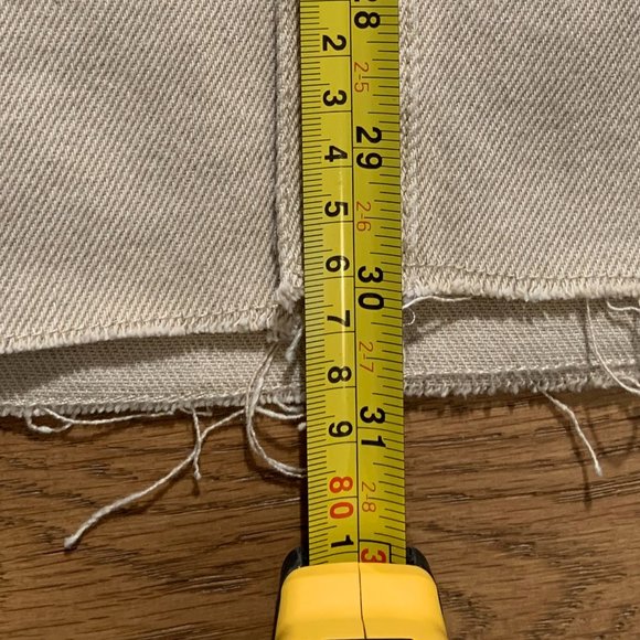 Zara Man Unisex Denim Relaxed Fit Shirt Jacket Shacket Cotton Beige Tan Size S - Picture 13 of 13